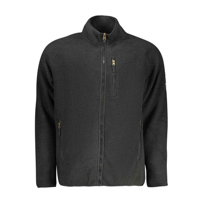 Black Polyester Men's Sweatshirt