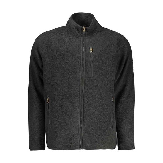Black Polyester Men's Sweatshirt