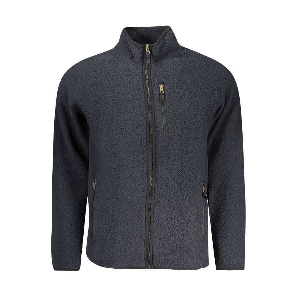 Blu Polyester Men Sweatshirt