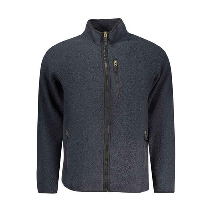 Blu Polyester Men Sweatshirt