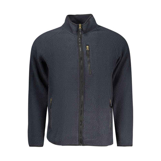 Blu Polyester Men Sweatshirt