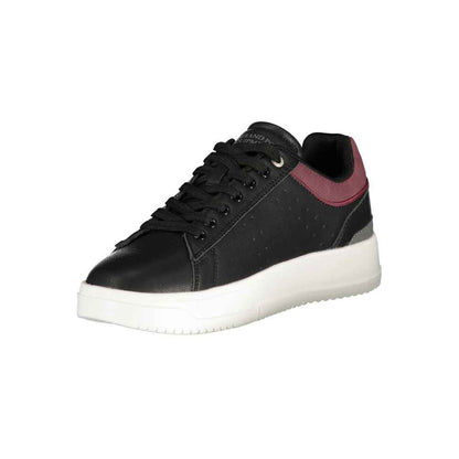Black Polyurethane Men Sneaker