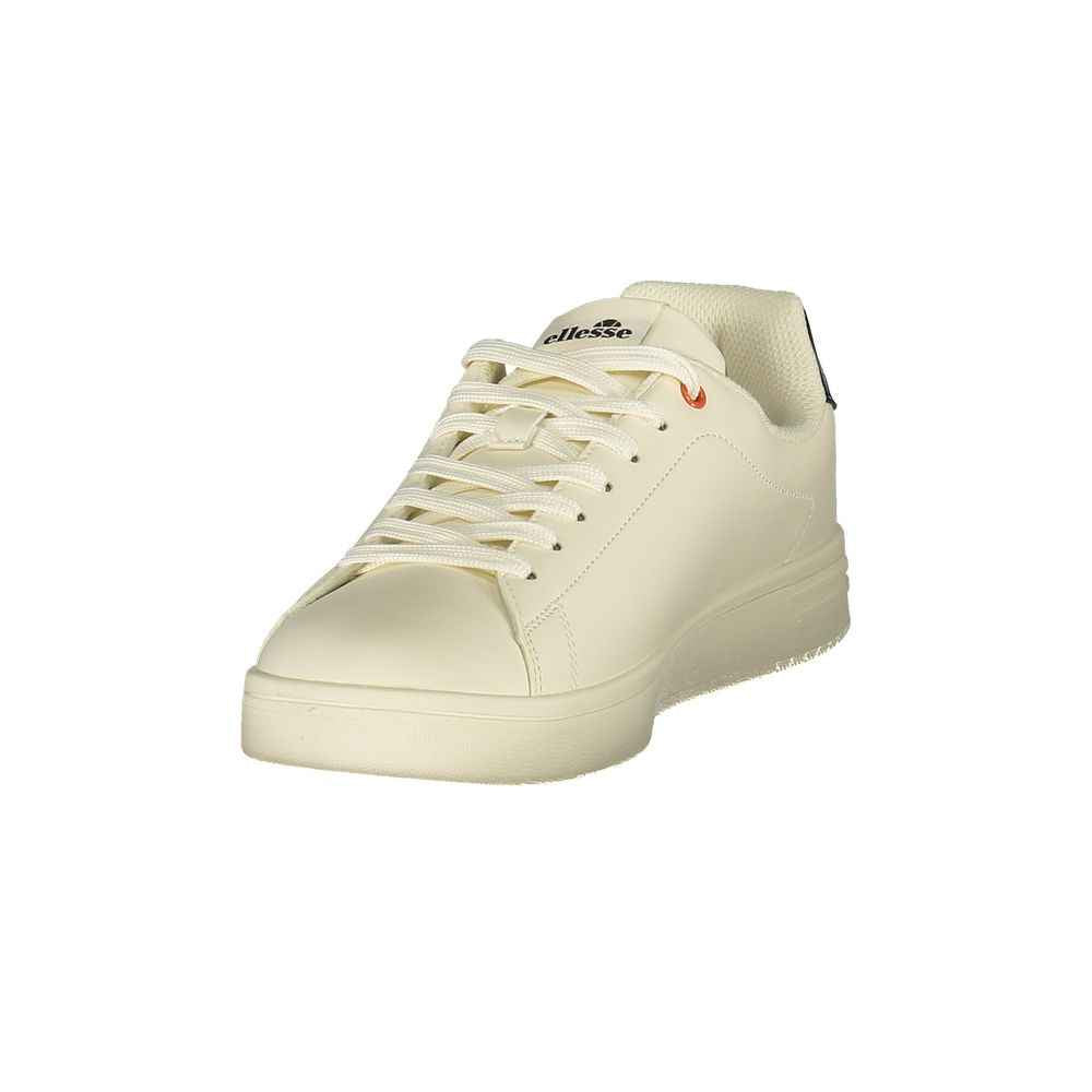 White Polyurethane Men's Sneaker