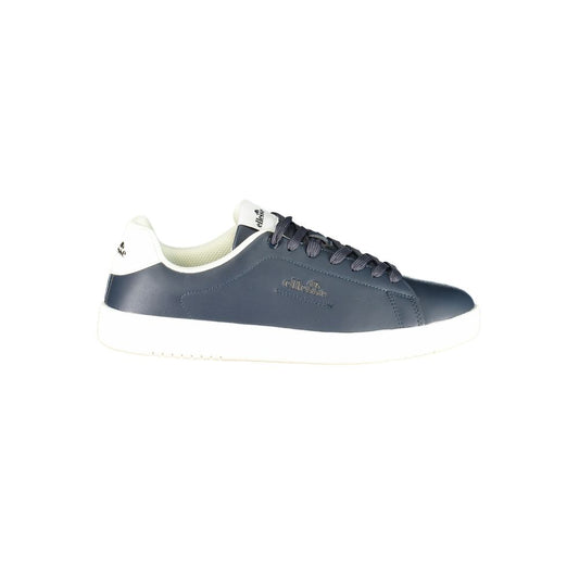 Blue Polyurethane Men Sneaker
