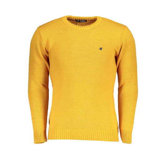 Yellow Acrylic Men Sweater