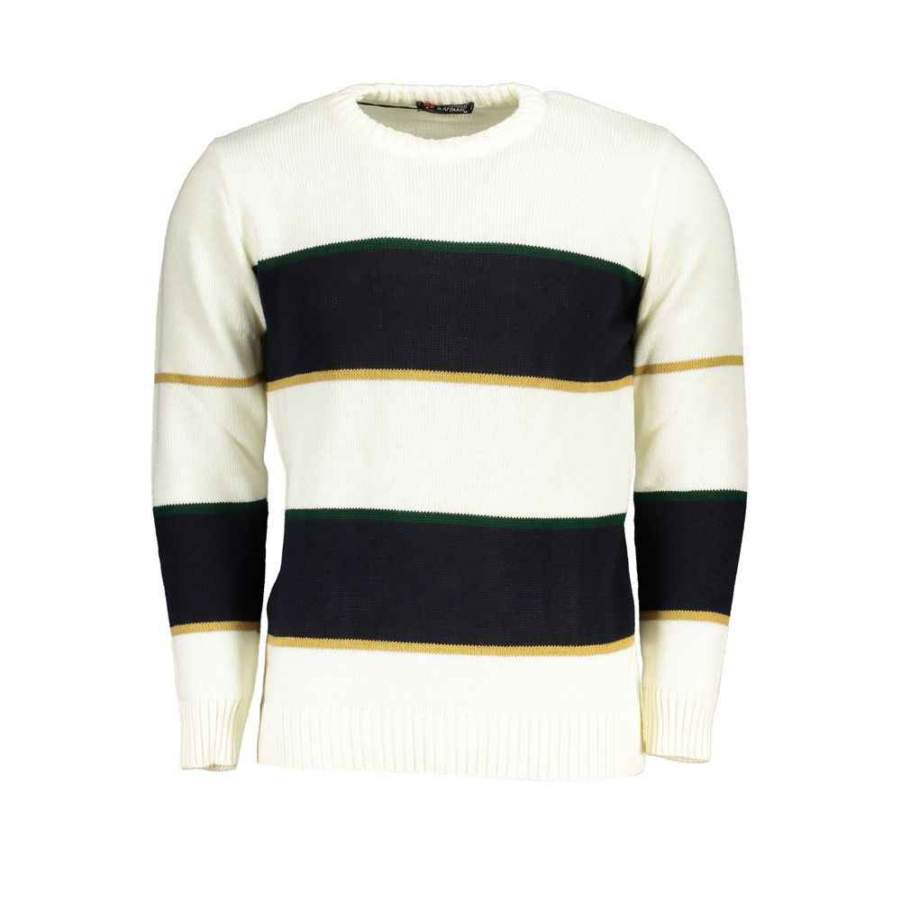 White Acrylic Men Sweater