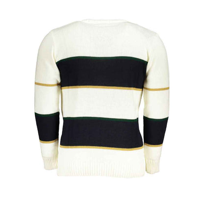 White Acrylic Men Sweater