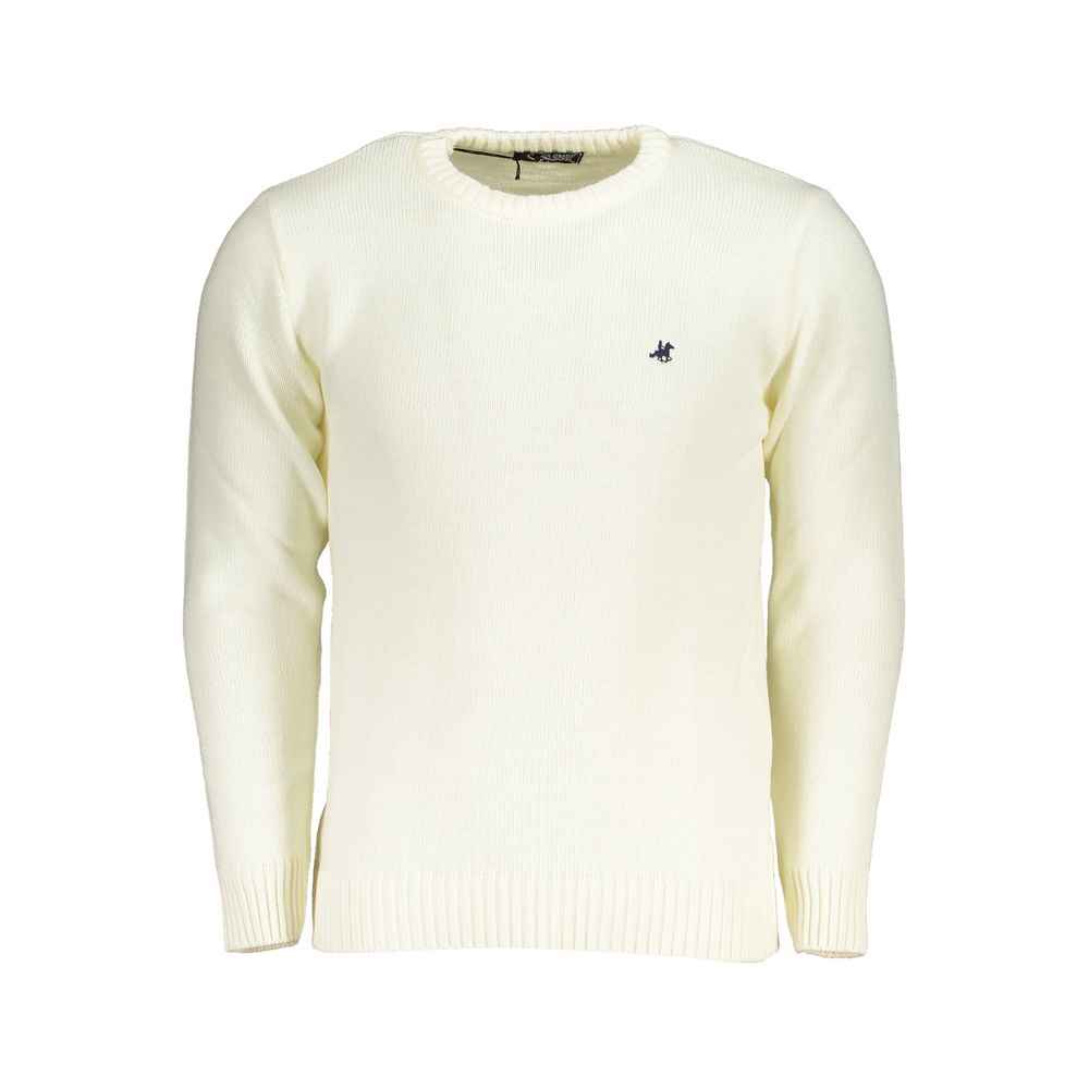 White Acrylic Men Sweater