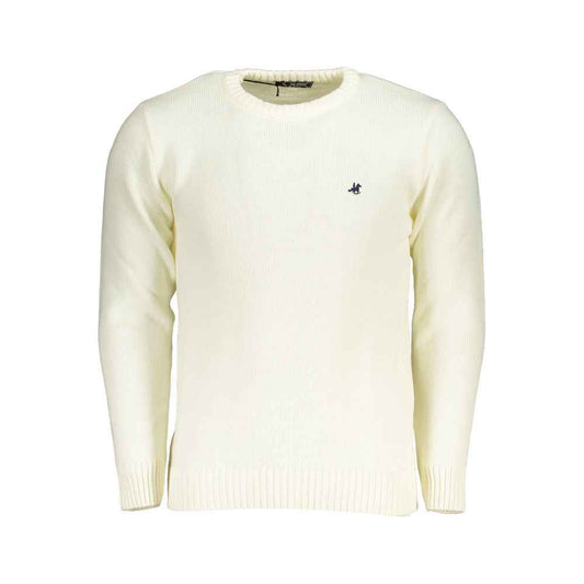 White Acrylic Men Sweater
