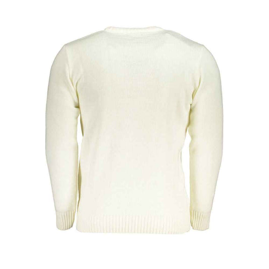 White Acrylic Men Sweater