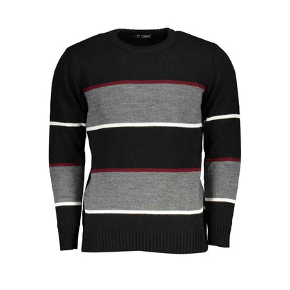 Black Acrylic Mens Sweater