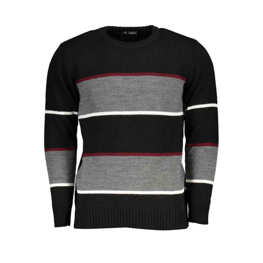 Black Acrylic Mens Sweater