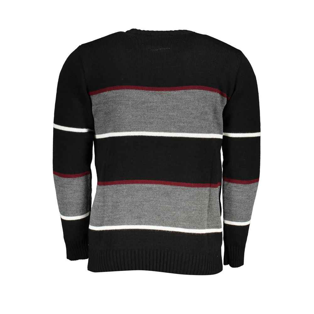 Black Acrylic Mens Sweater
