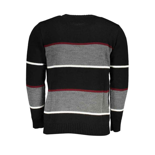 Black Acrylic Mens Sweater