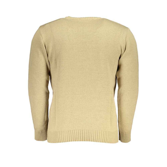 Beige Fabric Sweatshirt