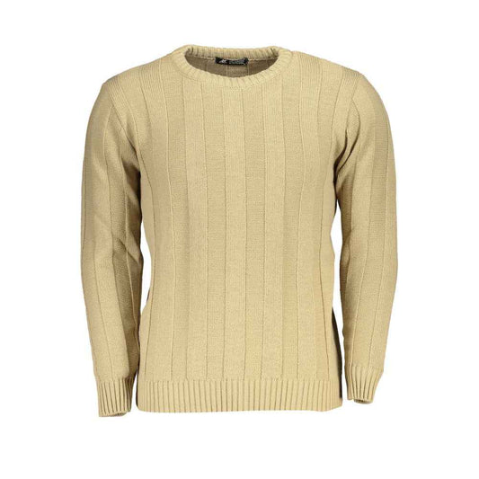Beige Fabric Sweatshirt