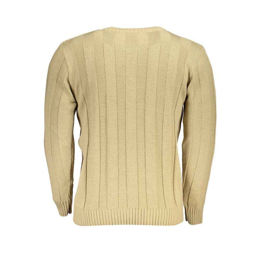 Beige Fabric Sweatshirt