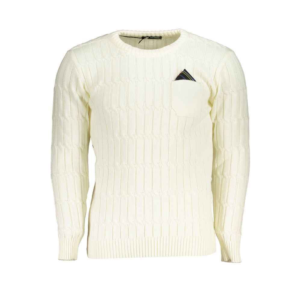 White Fabric Sweatshirt