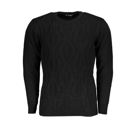 Black Acrylic Men Sweater