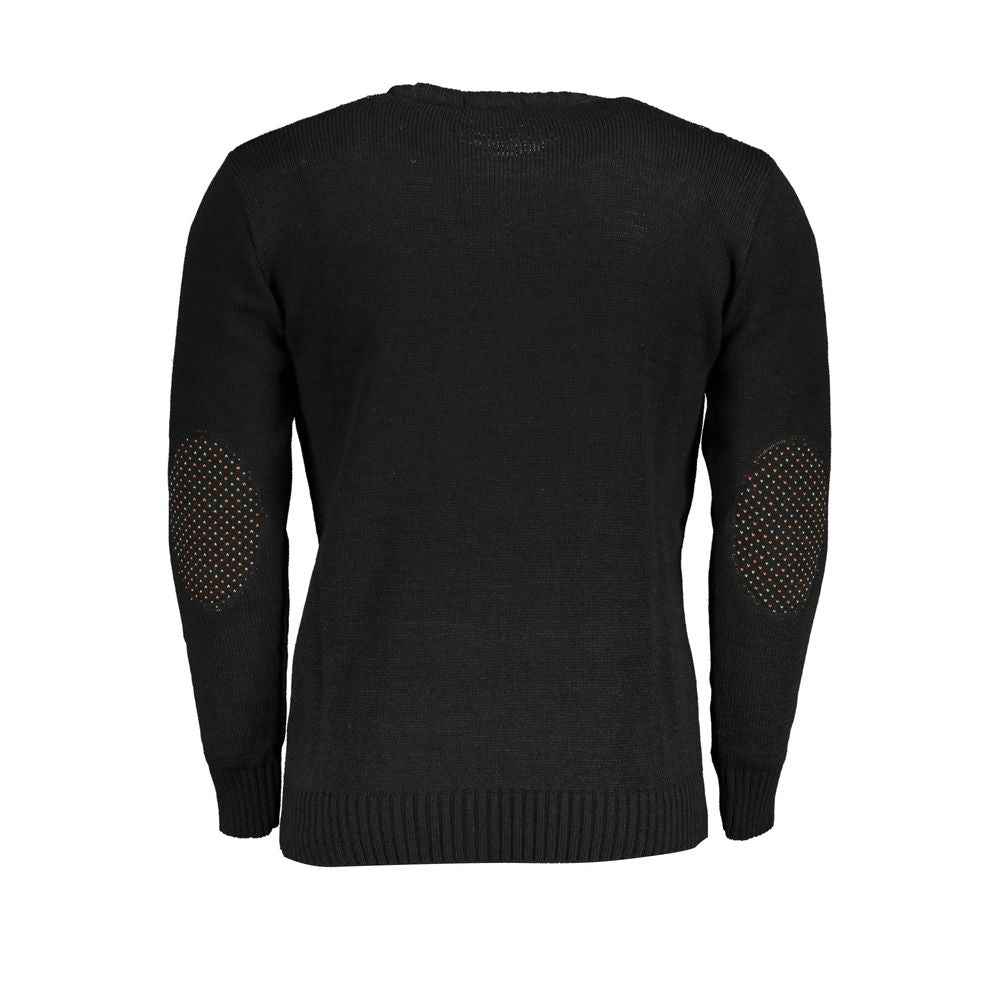 Black Acrylic Men Sweater