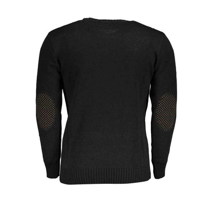 Black Acrylic Men Sweater
