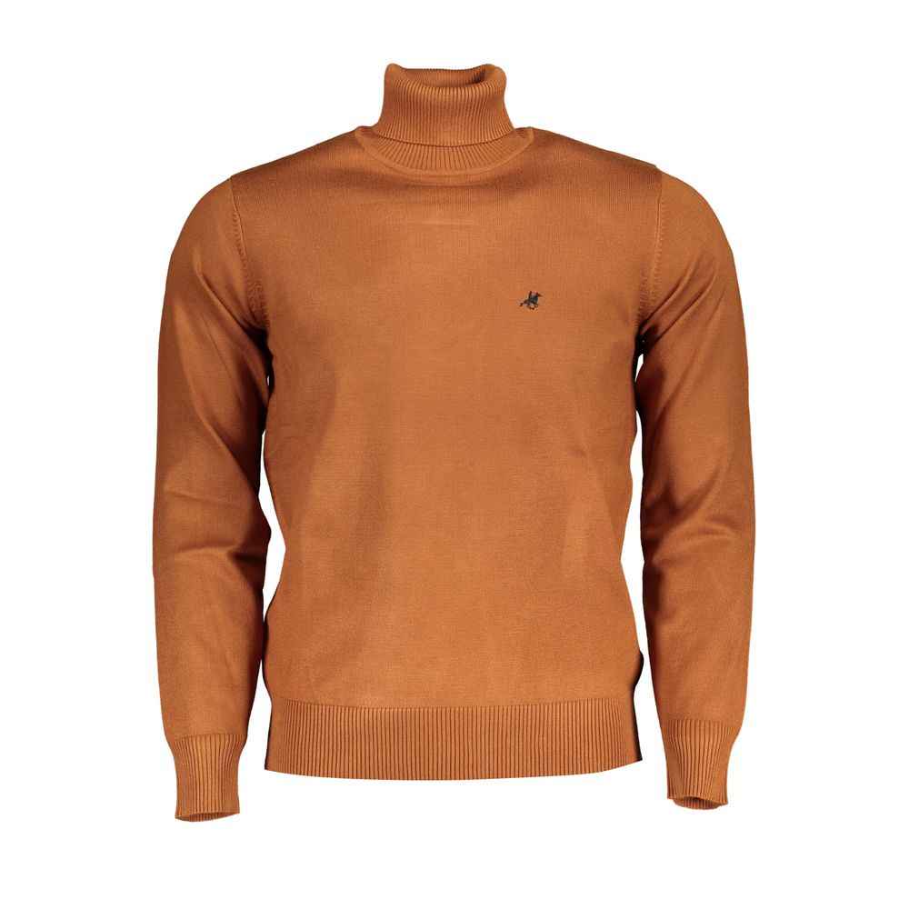 Brown Nylon Turtleneck