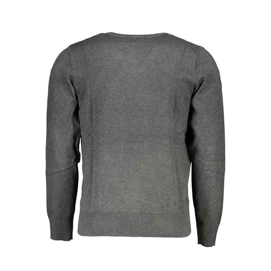 Gray Viscosa Mens Sweater
