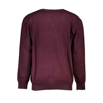 Red Viscosa Men Sweater