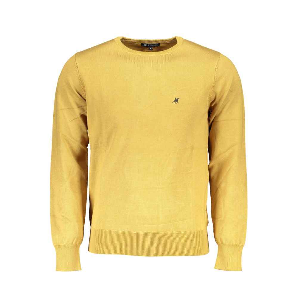 Yellow Viscosa Men Sweater