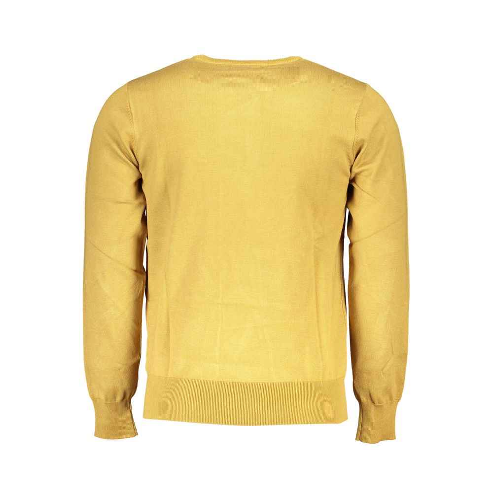 Yellow Viscosa Men Sweater