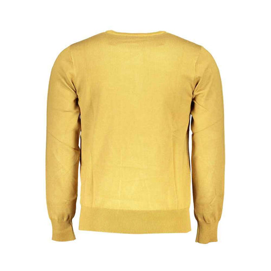 Yellow Viscosa Men Sweater