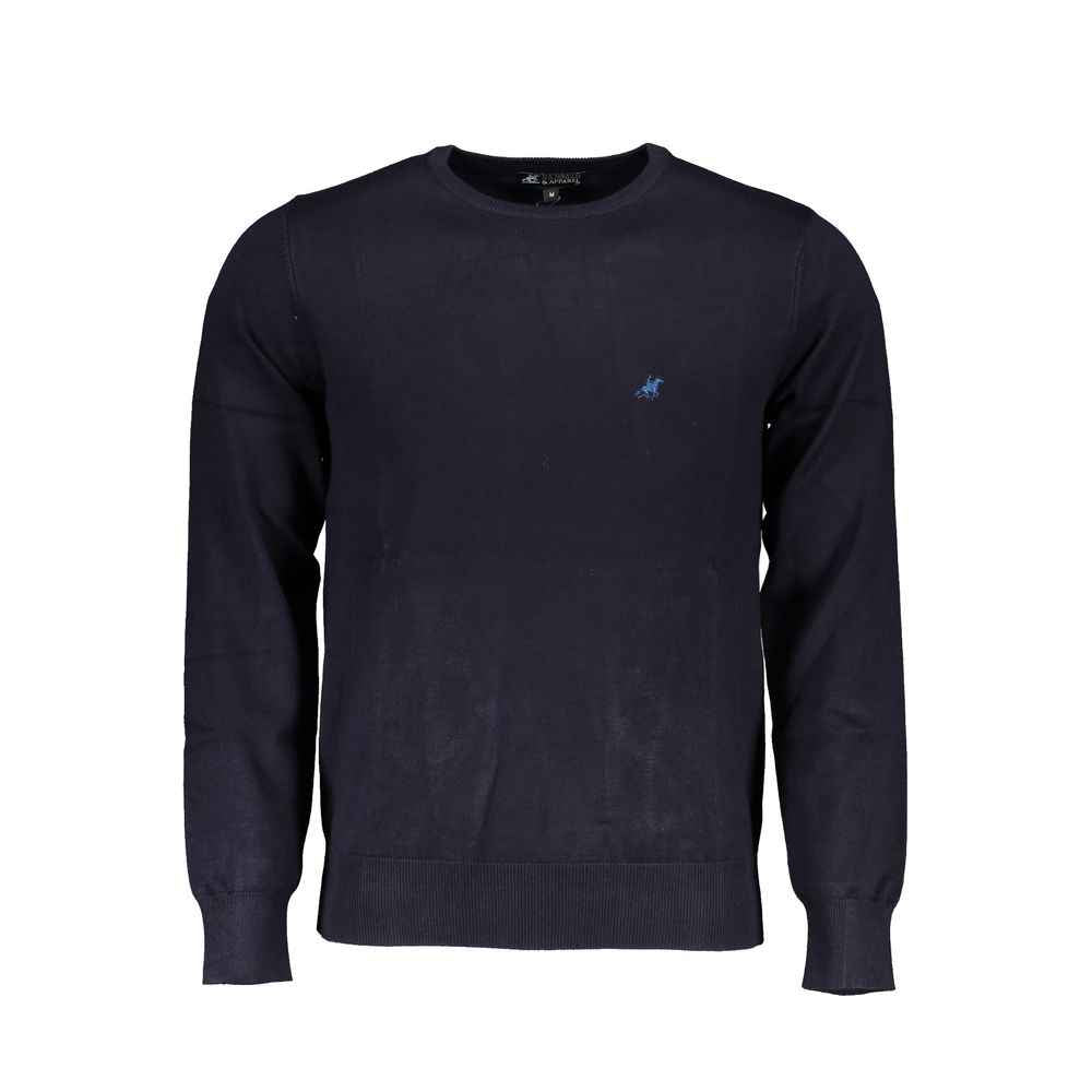 Blue Viscose Men's Sweater