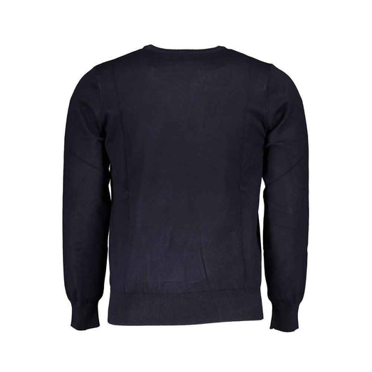 Blue Viscose Men's Sweater