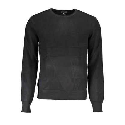 Black Viscosa Mens Sweater