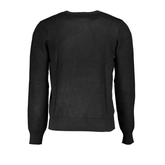 Black Viscosa Mens Sweater