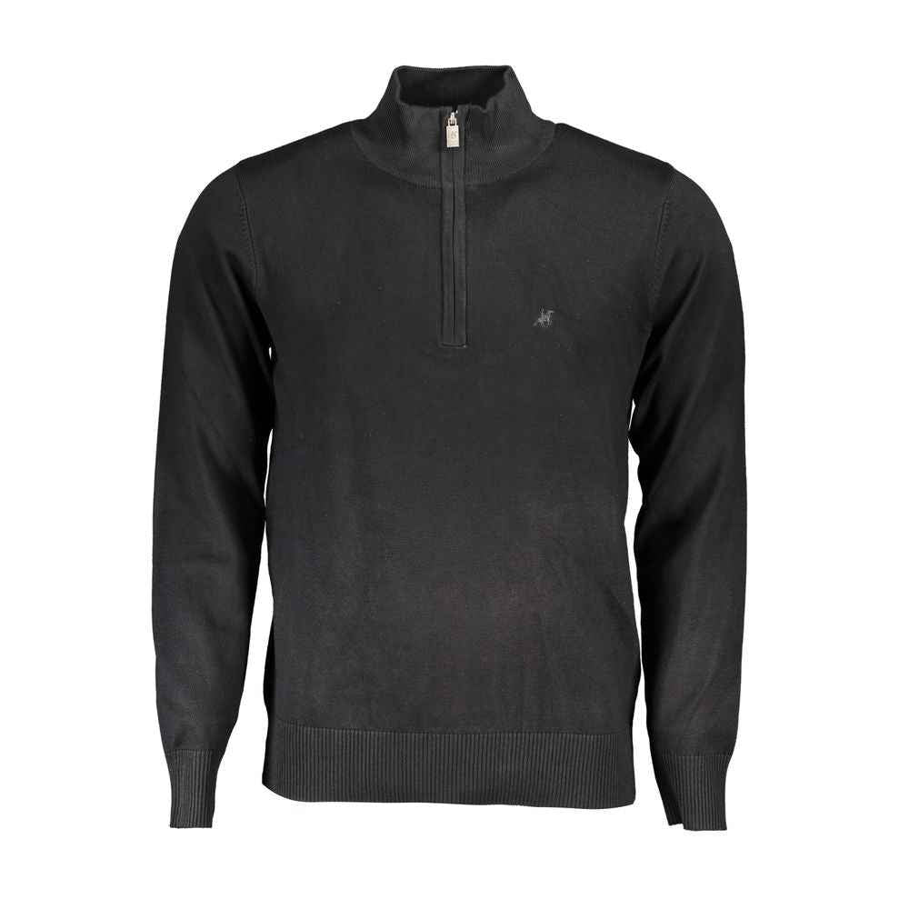 Black Viscose Men's Sweater