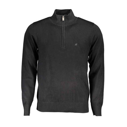 Black Viscose Men's Sweater