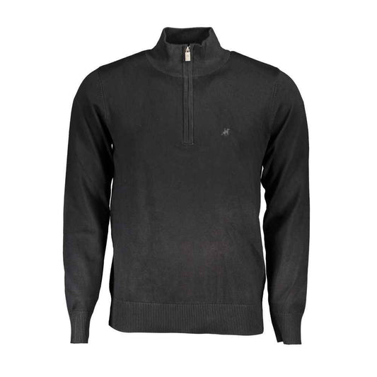 Black Viscose Men's Sweater