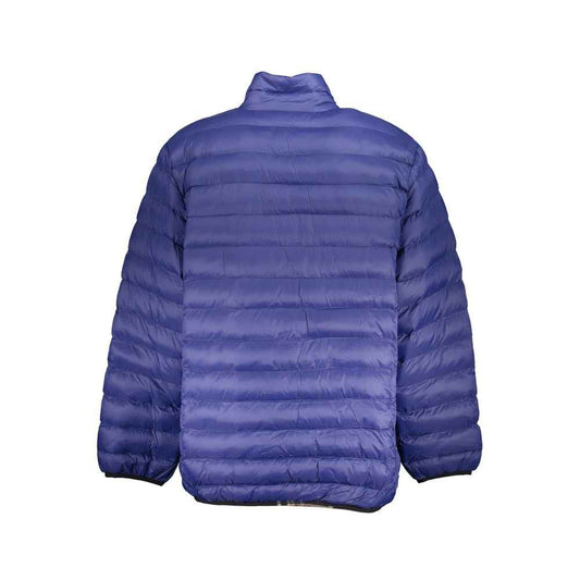 Blue Polyester Shell Jacket