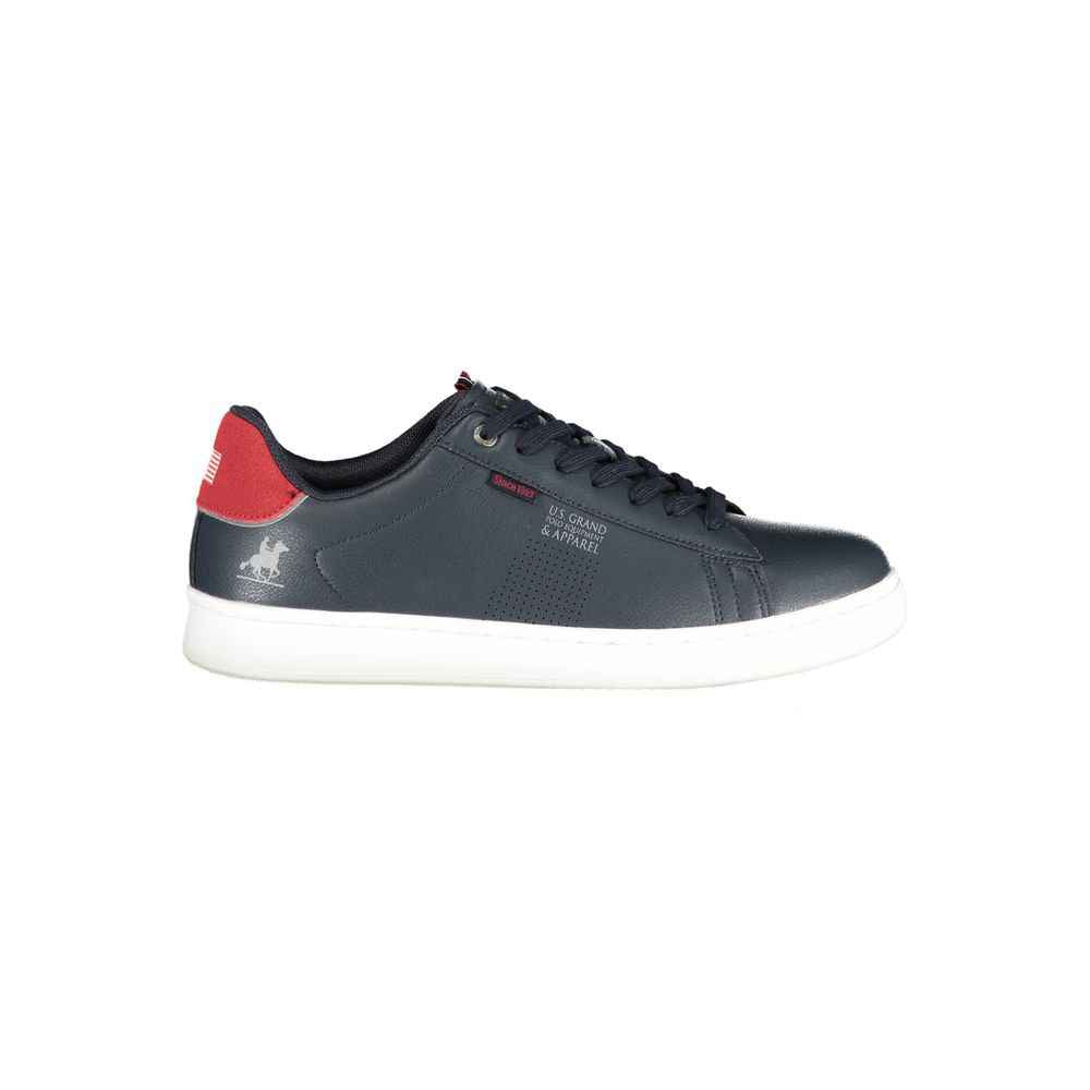Blue Polyurethane Men's Sneaker