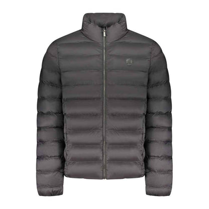 Black Polyester Men's Jacket