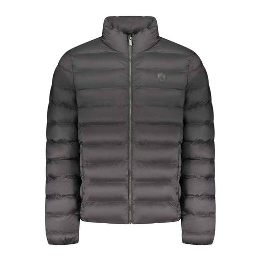 Black Polyester Men's Jacket