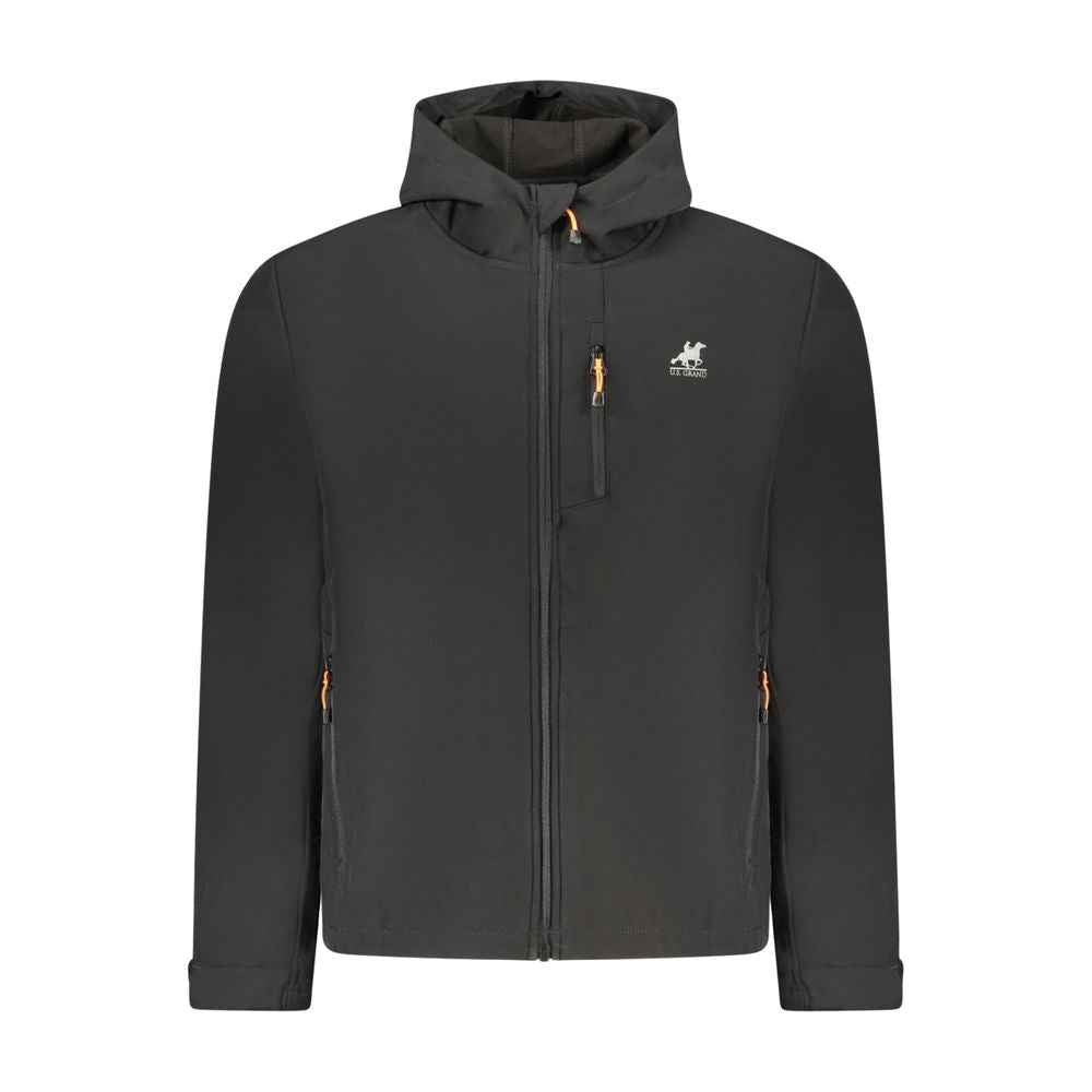 Black Polyester Mens Jacket