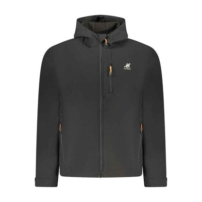 Black Polyester Mens Jacket