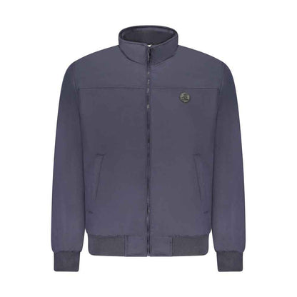 Blu Polyester Men's Jacket