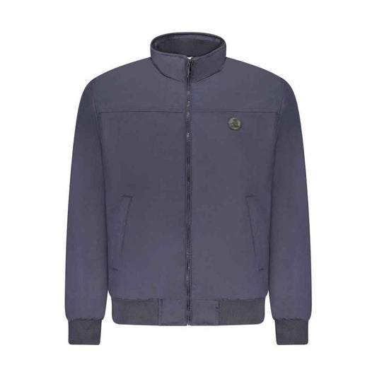 Blu Polyester Men's Jacket