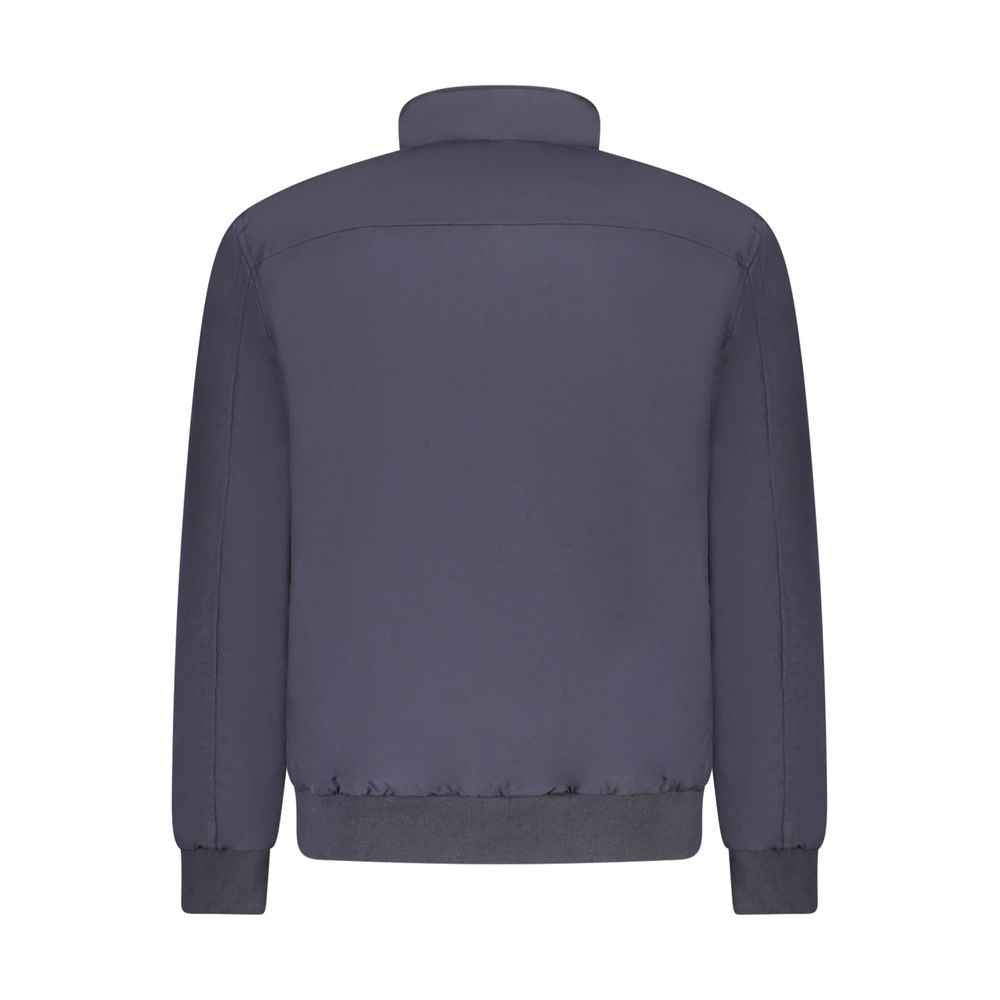 Blu Polyester Men's Jacket