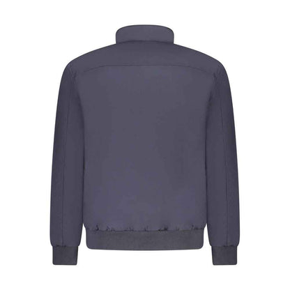 Blu Polyester Men's Jacket