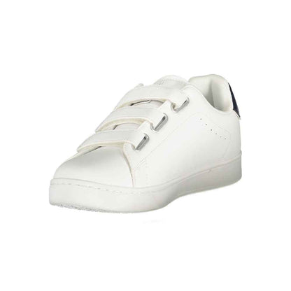 White Polyurethane Men Sneaker