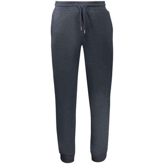 Blue Polyester Men's Sweatpant